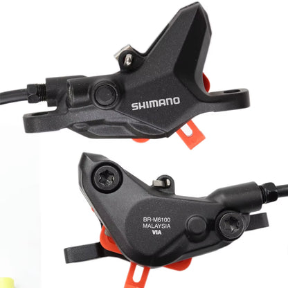 SHIMANO DEORE M6100 Hydraulic Disc Brake Set 2 Piston Brake Matte Version Front & Rear for MTB Mountain Bike Original