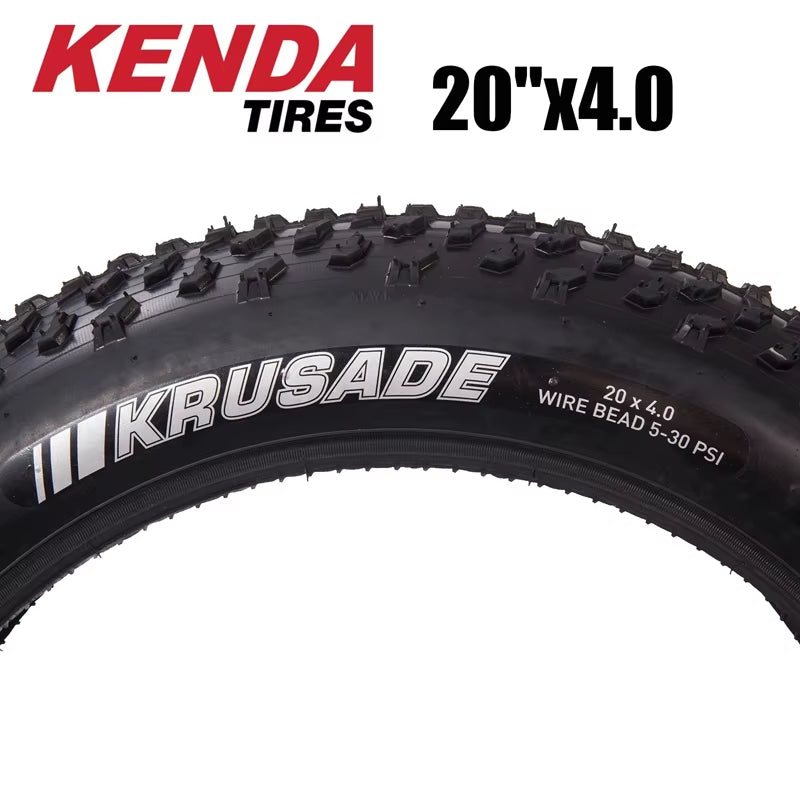 20*4 Fat Tire Bicycle E-Bike Tires Portable 20 Inch Wide Outer Tyre for Fat Bike