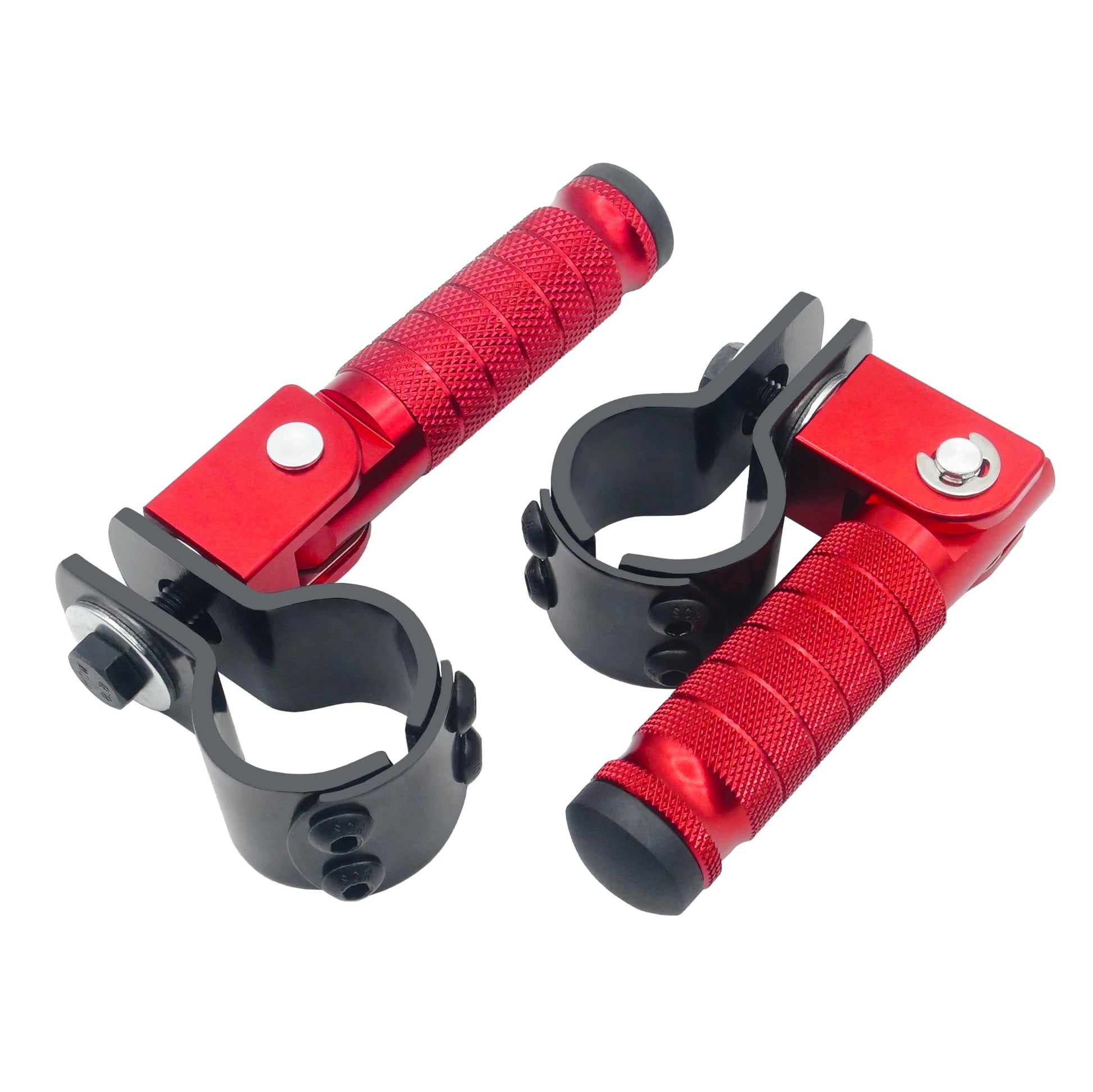 Folding Rear Footrest Pedals Passenger Foot Pegs for Electric Scooter, Motorcycle, Dirt Bike & E-Bike Conversion
