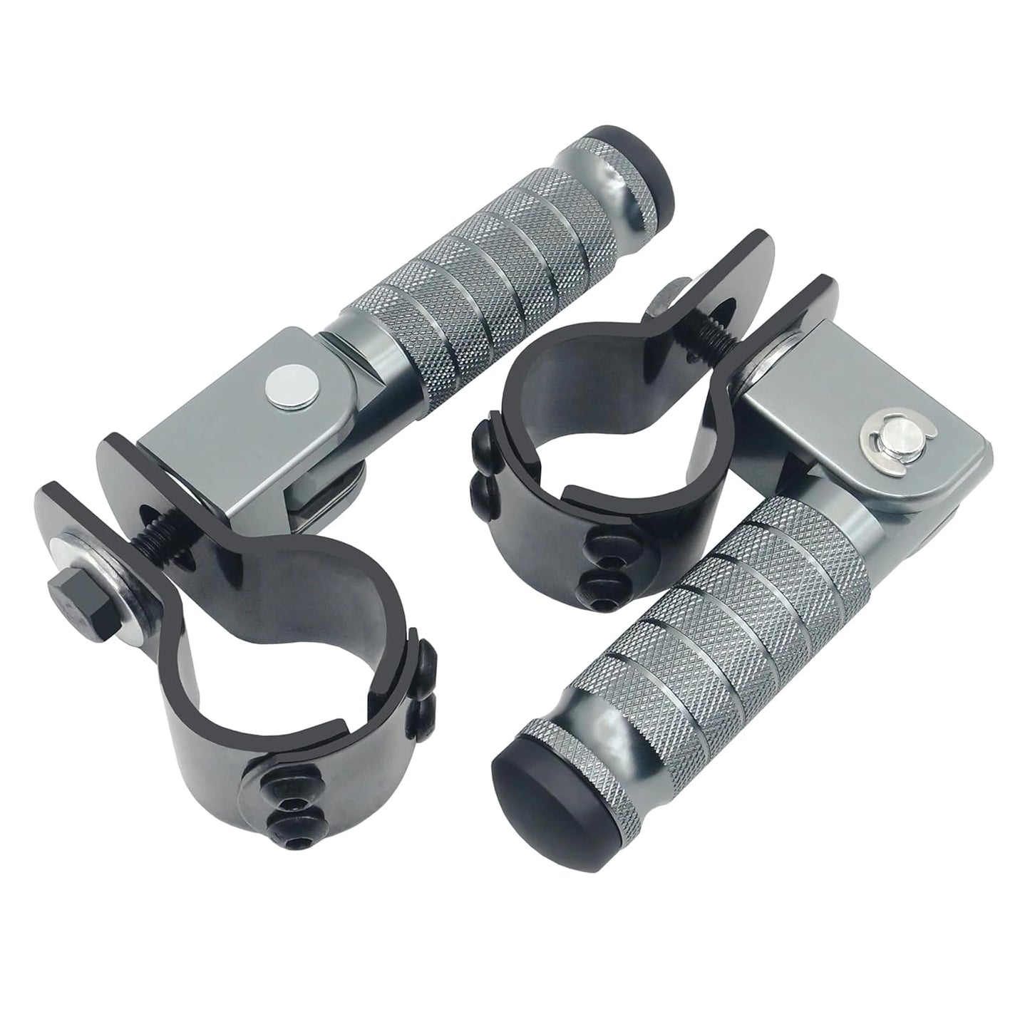 Folding Rear Footrest Pedals Passenger Foot Pegs for Electric Scooter, Motorcycle, Dirt Bike & E-Bike Conversion