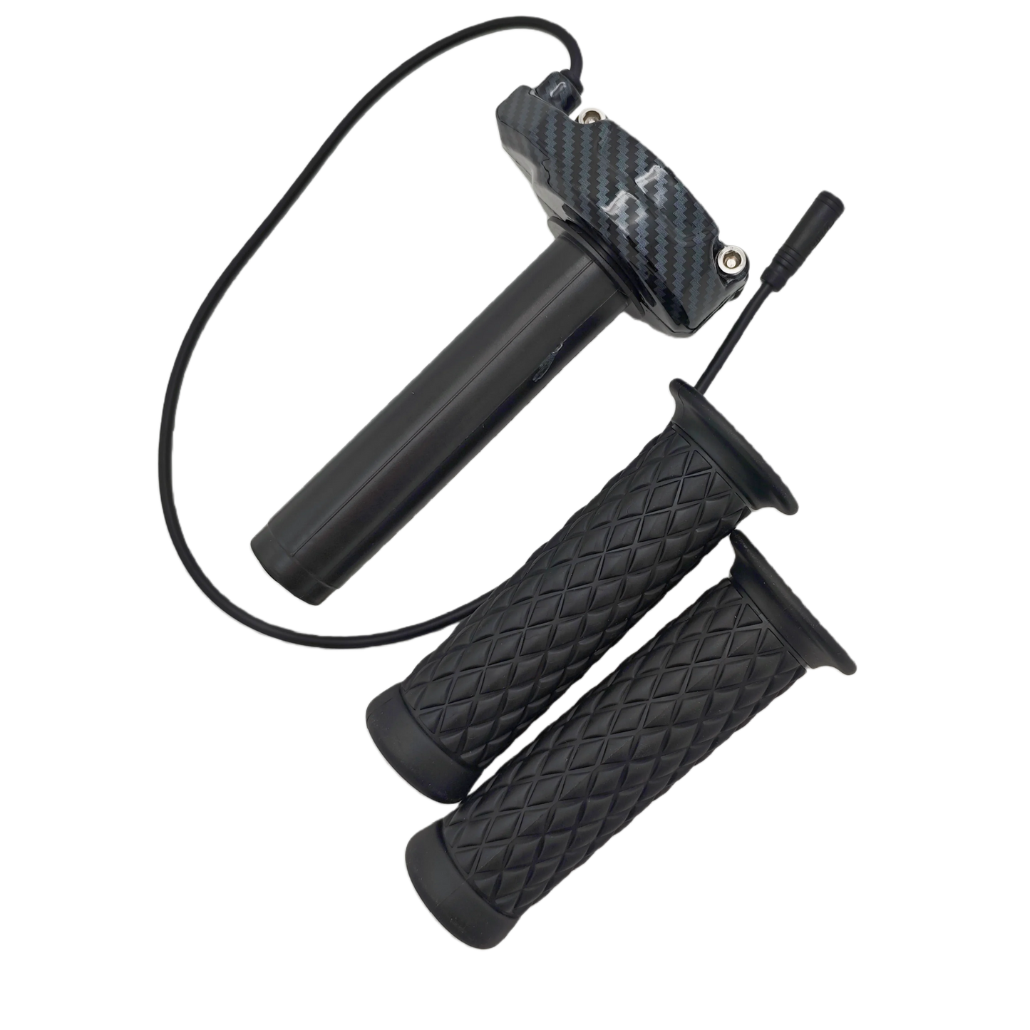 Surron Lightbee Style Full Twist Throttle with Hand Grips 3-Pin Waterproof Female Plug for Bafang with Handgrips
