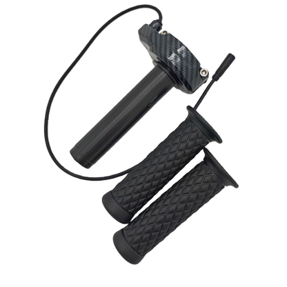Surron Lightbee Style Full Twist Throttle with Hand Grips 3-Pin Waterproof Female Plug for Bafang with Handgrips