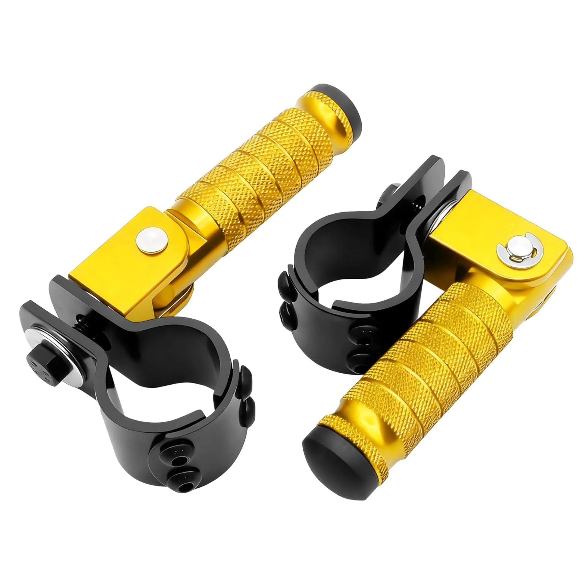 Folding Rear Footrest Pedals Passenger Foot Pegs for Electric Scooter, Motorcycle, Dirt Bike & E-Bike Conversion
