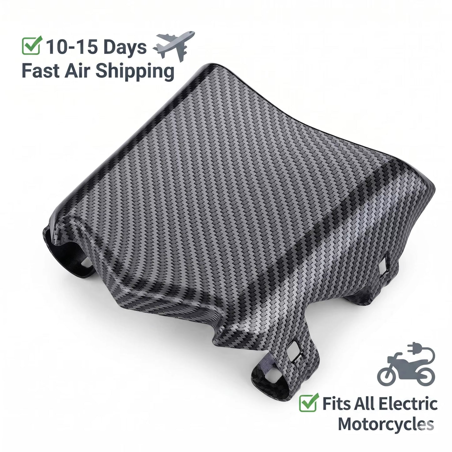 JFG Upgraded Carbon Fiber Look PP Material Number Plate Durable Replacement Shield for Surron Talaria E Ride Pro Motocross