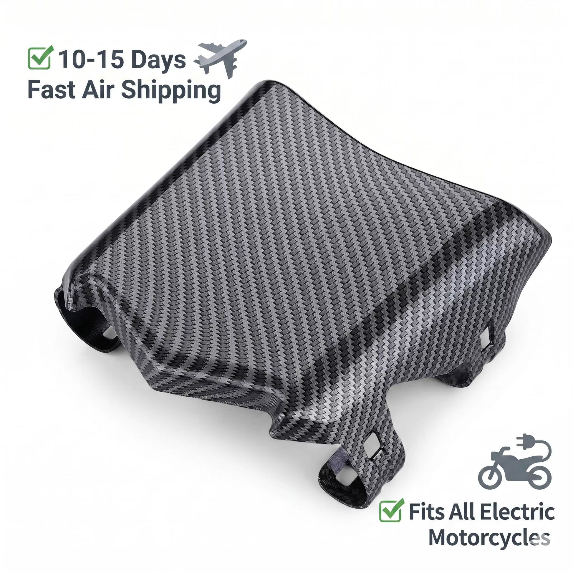 JFG Upgraded Carbon Fiber Look PP Material Number Plate Durable Replacement Shield for Surron Talaria E Ride Pro Motocross
